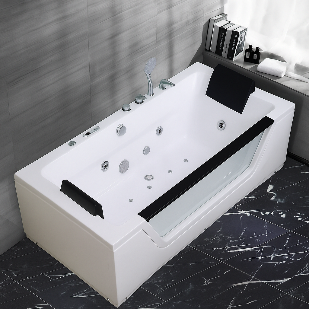 SereneWave™ InfinityView HydroMassage 28-Jet Jacuzzi Tub