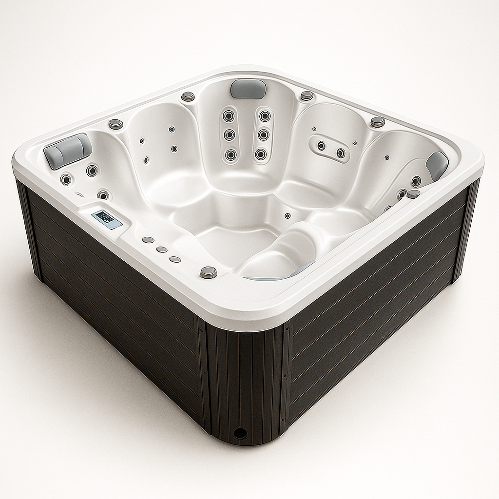 Aquaterra™ Dual-Lounger HydroSpa 42-Jet Therapeutic Tub